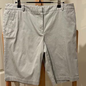 Like New Talbot's Size 12 stone colored shorts cotton spandex Talbots